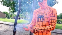 Green Spiderman vs Orange Spiderman - Fun Superhero Battle in Real Life | Superhero Movie