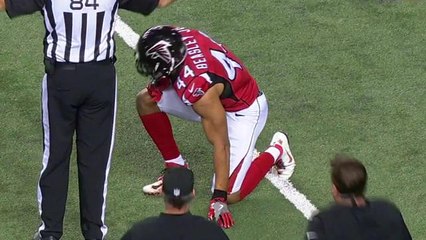 NFL sack leader Vic Beasley exits game with injury