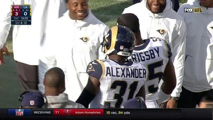 Carson Palmer picked off by Maurice Alexander