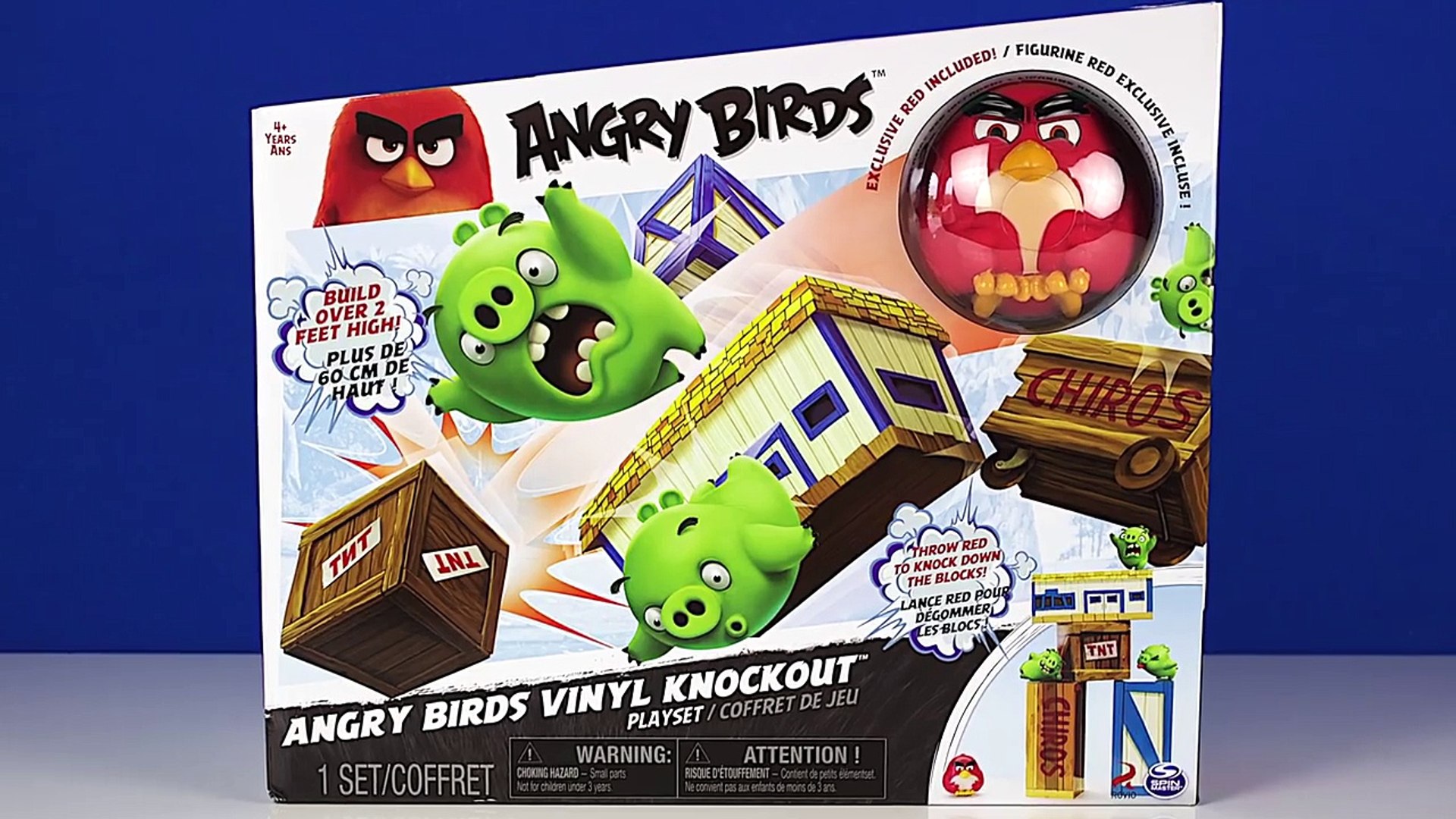 angry birds vinyl knockout playset