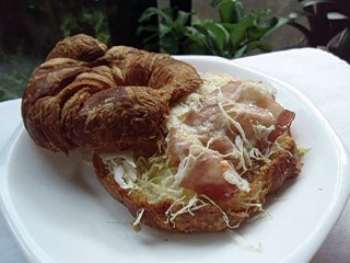 Croissant sandwich Japanese food クロワッサンのサンドイッチ