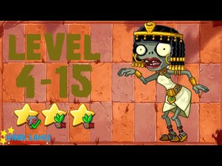 [v1.0.81+] Plants vs. Zombies: All Stars - Ancient Egypt Level 4-15 BOSS [4K 60FPS]