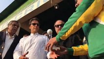 Imran Khan Addressing the Players at T20 Cricket Grand Finale