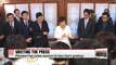 President Park denies power abuse allegations at New Year's meeting with press