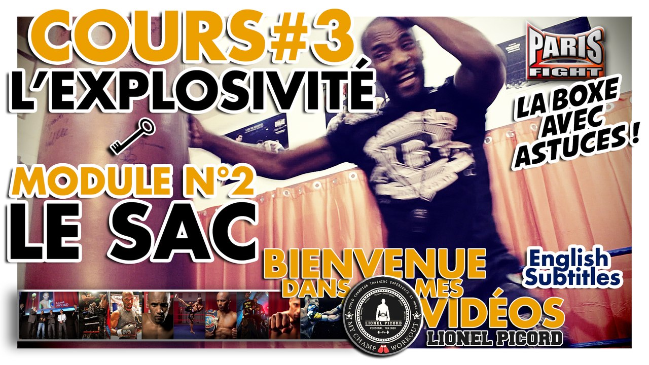 COURS DE BOXE N°3 : L’EXPLOSIVITÉ par LIONEL PICORD - (English Subtitles) BDMV !!!!