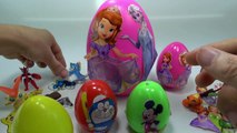►Play and Learn Colours with kids toys ►Surprise Eggs Sofia, Spiderman► Opening Eggs with Toys ◄