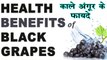 काले अंगूर के लाभ - Black Grapes Benefits - Health Care Tips In Hindi