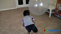 Glow Wubble Bubble Ball Family Fun Playtime with GIANT BALL Marvel Superhero Th