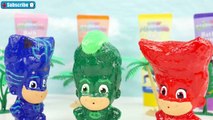 Color Changing PJ Masks Bathtime Party & Romeo Game Bath Paint Kid Learning Surprises LEARN COLORS