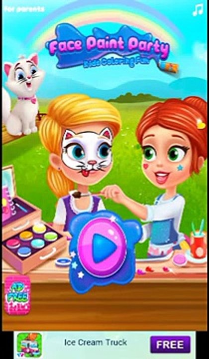 Face Paint Party tabtale game HD Gameplay app android apps apk learning colors