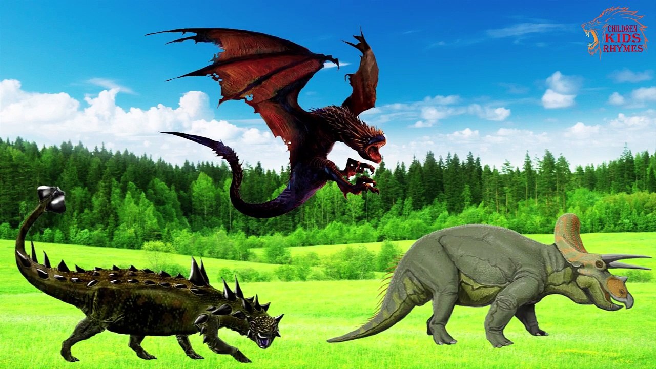 Dinosaur Finger Family Nursery Rhymes | Cartoon Kids Rhymes for Children Babies