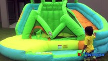 GIANT INFLATABLE SLIDE for kids Little Tikes 2 in 1 Wet 'n Dry Bounce Children play cent