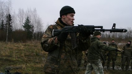 Inside the right-wing militia course training Russians how to fight