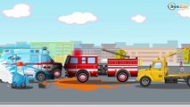 Camión Volquete y la Grúa - Carros infantiles - Mundo de los Сoches - Dibujos Animados Para Niños