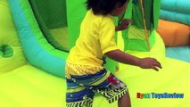 GIANT INFLATABLE SLIDE for kids Little Tikes 2 in 1 Wet 'n Dry Bounce Children play center-fv99Zii