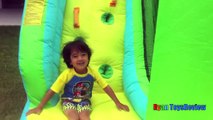 GIANT INFLATABLE SLIDE for kids Little Tikes 2 in 1 Wet 'n Dry Bounce Children play cent