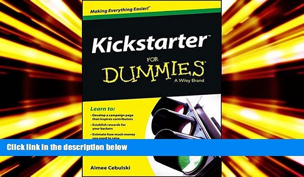 Read Kickstarter For Dummies Ebook READ Ebook
