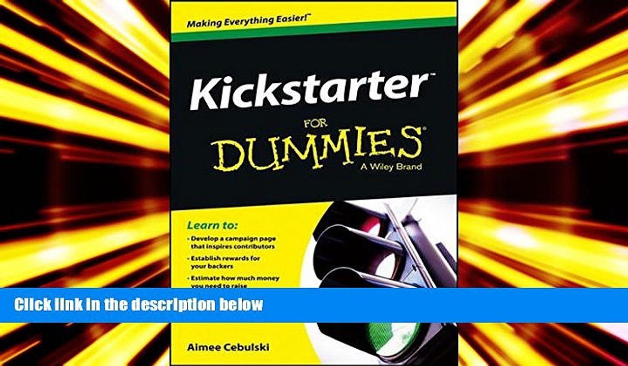 Read  Kickstarter For Dummies  Ebook READ Ebook