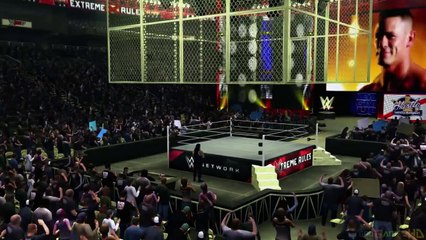 WWE 2K17 - Xbox 360 _ Ps3 Gameplay Hell in a Cell Roman Reigns vs John Cena