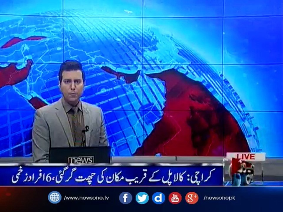 Six wounded as part of a roof collapses in Karachi