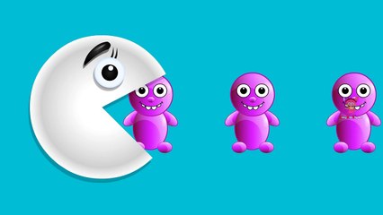 Baby Doll Time To Learn Colors With Pacman | Funny Little Baby Doll Vs Pacman Cartoon Learning Video