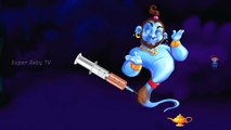 Funny Genie Injections in The Bottom | Learning Colors for Kids with Genie