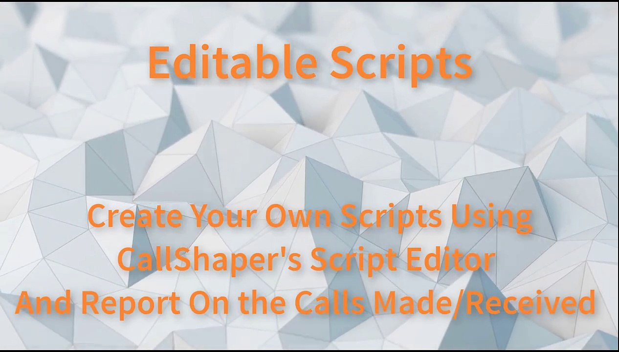 Script Writing - Callshaper’s Hosted Predictive Dialer Cloud Based - Cloud Contact Center Solutions