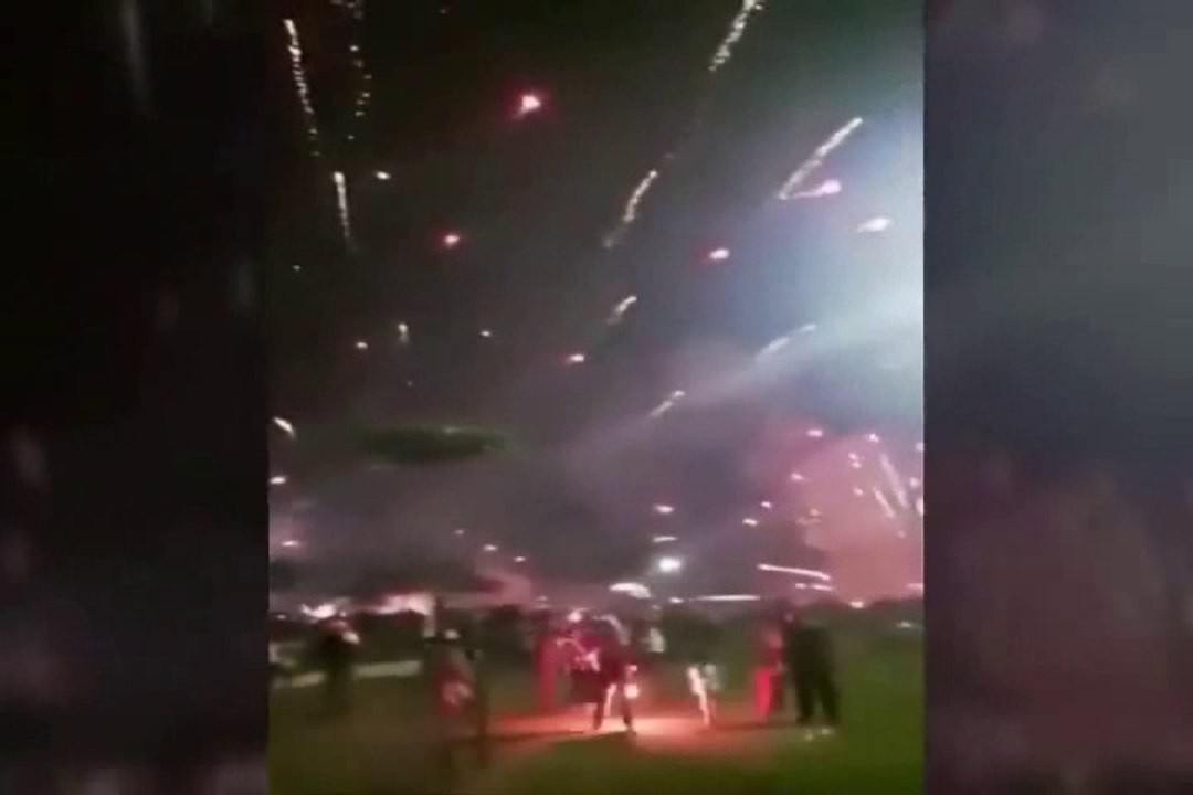 Bencana kembang api di malam tahun baru 2017 asia,india,europe