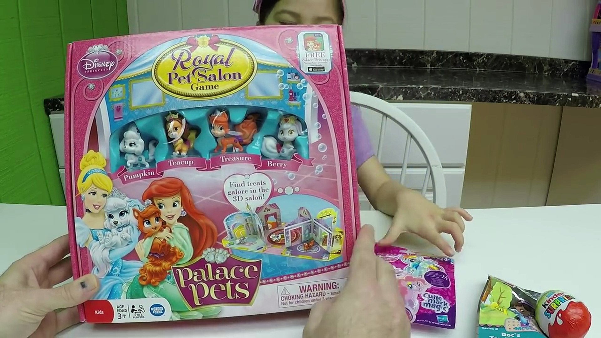 ⁣CUTE PALACE PETS GAME Disney Princess Family Fun Game Kinder Surprise Toy Egg Doc McStuffins Toys