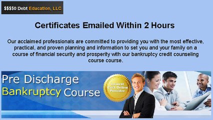 Bankruptcy Pre-Discharge Education Disclosures