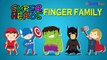 Hollywood SuperHeroes Cartoons Animation Singing Finger Family Nursery Rhymes for Children
