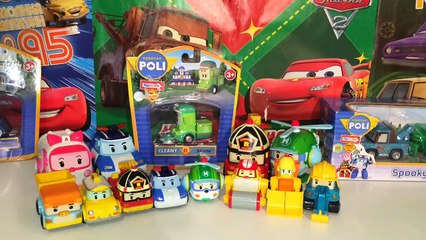 Киндеры с Игрушками Робокар Поли Cleany обзор на русском языке.Unboxing Kinder Roboсar Poli Toys