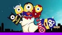 Finger Family Rhymes Minions Batman Ironman Captain America Cartoon Children Nursery Rhymes