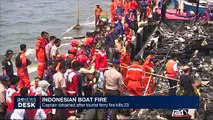 Indonesian boat fire : Captain detained after tourist ferry fire kills 23
