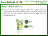 Variety of Organic and Natural Detox Tea for Weight Loss
