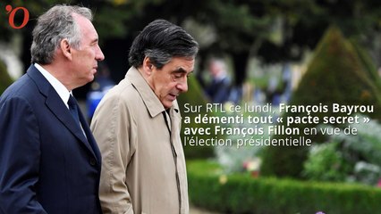 Présidentielle 2017 : Bayrou dément tout « pacte secret » avec Fillon