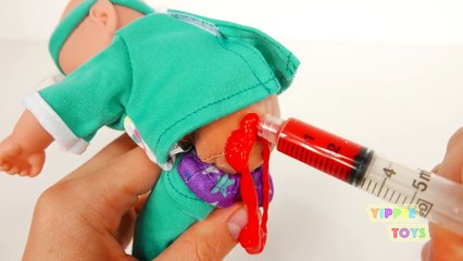 Baby Doll Loves to Get Many Shots Vaccines