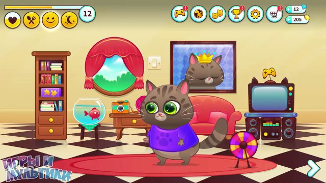 БУБА домашний котенок - БОЛЯТ ЗУБКИ / Мой Виртуальный Котик Bubbu My Virtual Pet