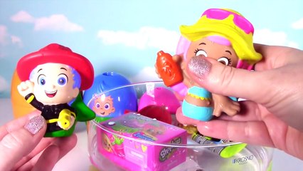 BUBBLE GUPPIES Stacking Cups Surprise Eggs Nick Jr. - Bath Toys - Mr. Grouper Gil Molly Puppy