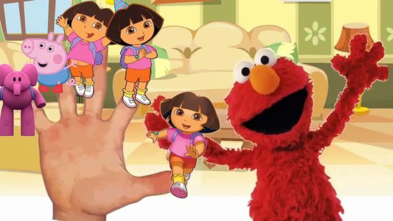 elmo finger family song | abc kids songs | children songs nursery rhymes