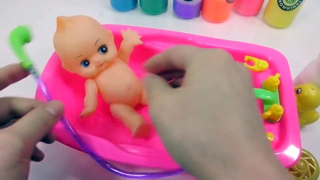 DIY Doctor Slime Syringe Real Play Baby Doll How To Make Baby Doll Bubble Bath Time Learn Colors