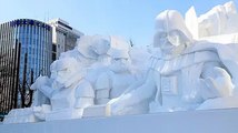 Au Japon, une magnifique sculpture géante représentant la saga Star Wars !