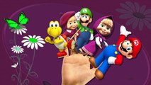 Super Mario Cartoon Finger Family Nursery Rhymes | Masha And Bear Finger Family Rhymes For Children
