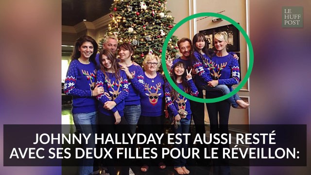 Johnny Hallyday et ses deux filles, rock stars du karaoké pour le réveillon