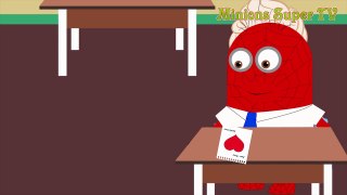 Minions Spiderman & Frozen Elsa Exchange Letters Confessing in Classroom Funny Story! w_ Minions Fun-IRcC