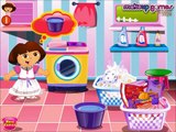 Dora Washing Dresses Gameplay - Fun Dora Games for little girls - Watch Dora Videos