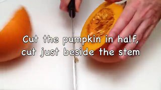 How to Quickly Peel, Seed and Cut a Pumpkin (HD)