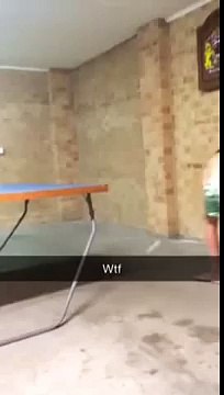 Kid throws ping pong bat!! ORIGINAL!!