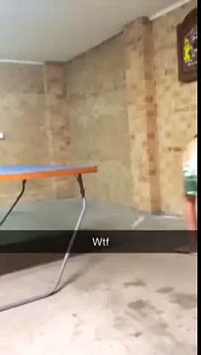 Kid throws ping pong bat!! ORIGINAL!!