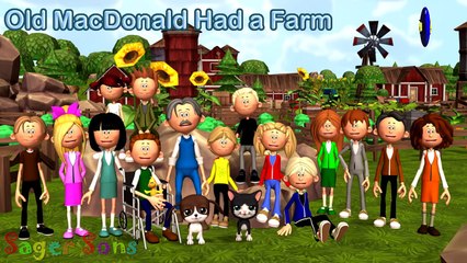 Old MacDonald Had A Farm - 3D Animation English Nursery Rhymes & Songs for children